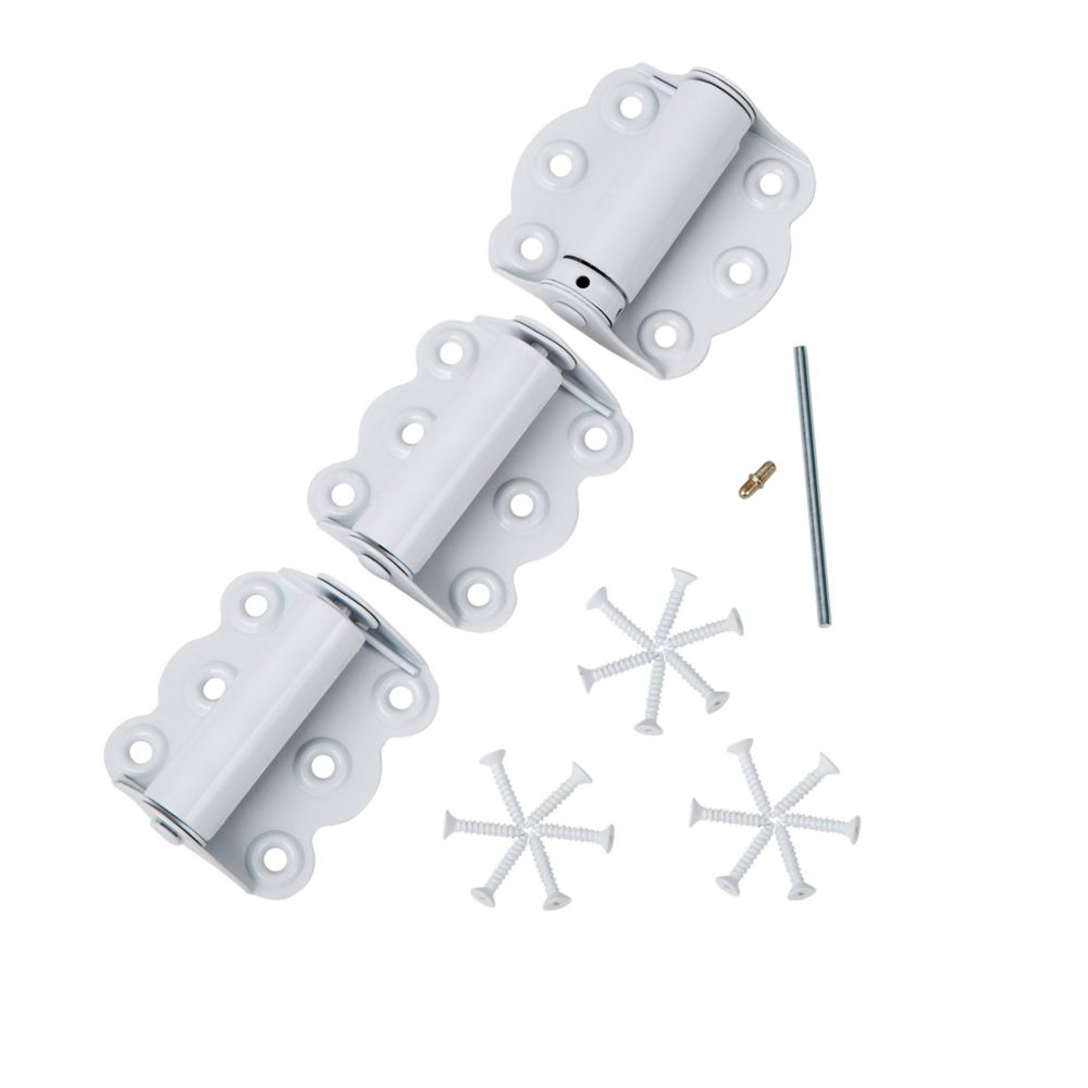 Ideal Security Screen Door Hinge set (3) w/screws White The Home