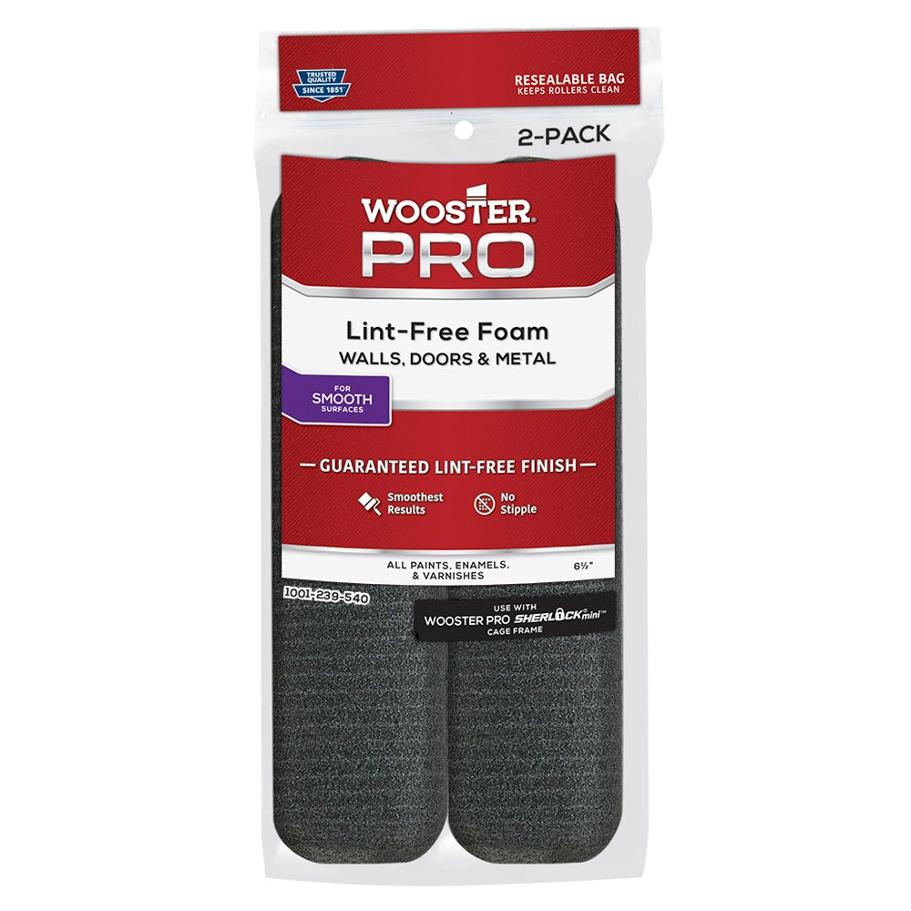 Wooster 6.5 inch (165mm) Pro Foam Mini (2Pack) The Home Depot Canada