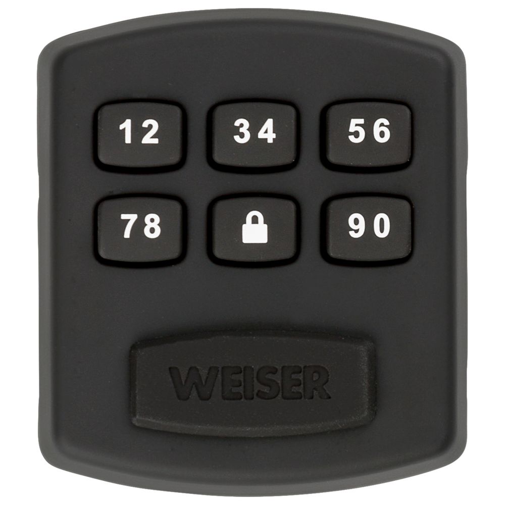 Weiser Powerbolt 1.0 Black Keyless Entry Electronic Deadbolt The Home