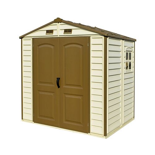 Keter 7 1/2 ft. x 9 ft. Oakland Paintable Resin Shed | The 