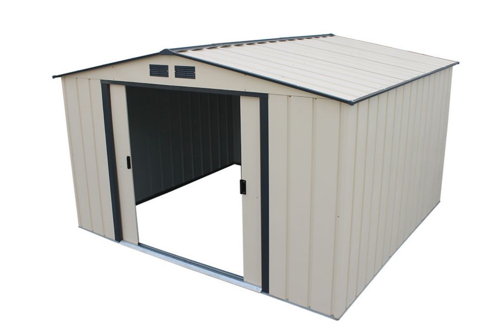 Duramax Eco 10 ft.W x 10 ft.D Galvanized Steel Shed | The ...