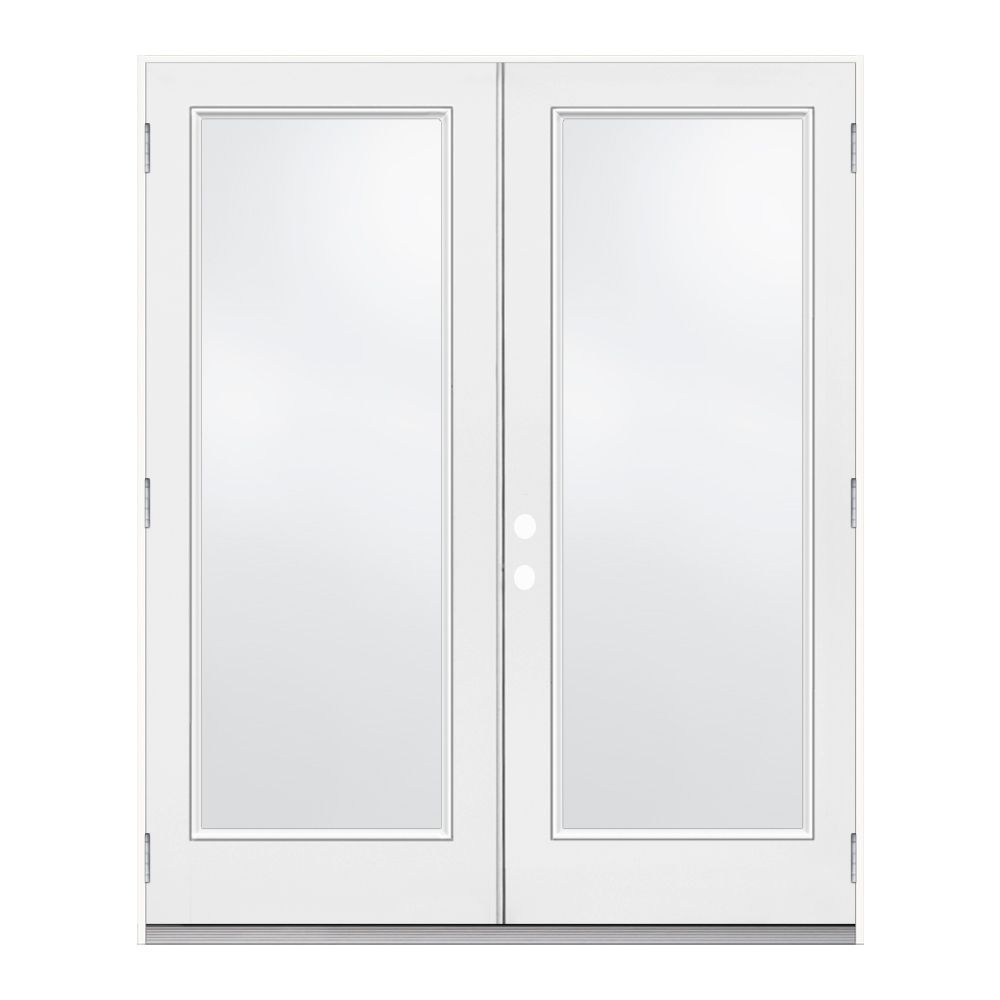 JELDWEN Windows & Doors 5 ft. French Door, 1 Lite Door Glass, LowE