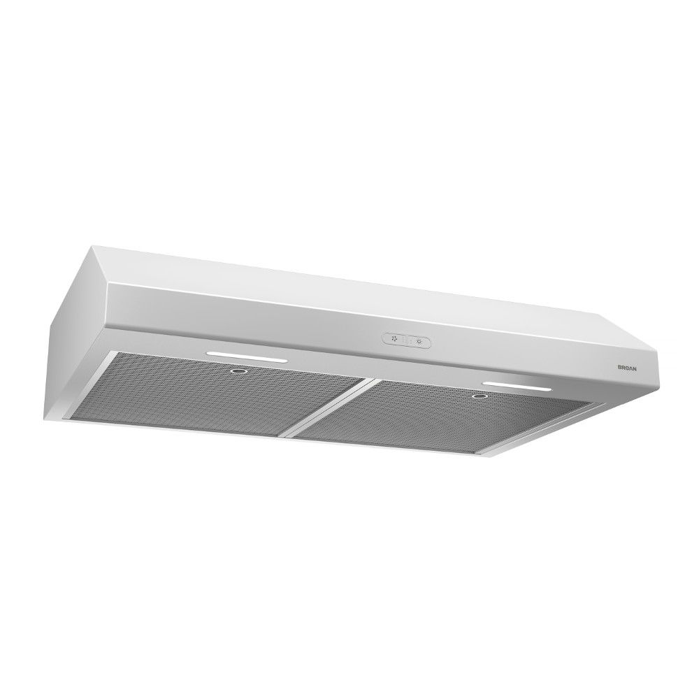 Broan 30 inch 250 CFM Under cabinet range hood in white ...