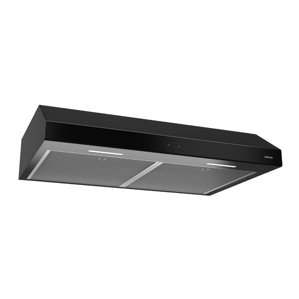 Broan 30 inch 250 CFM Under range hood in black The Home