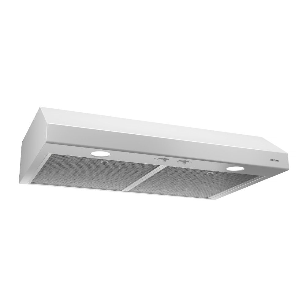 24 Inch 250 Cfm Under Cabinet Range Hood In White