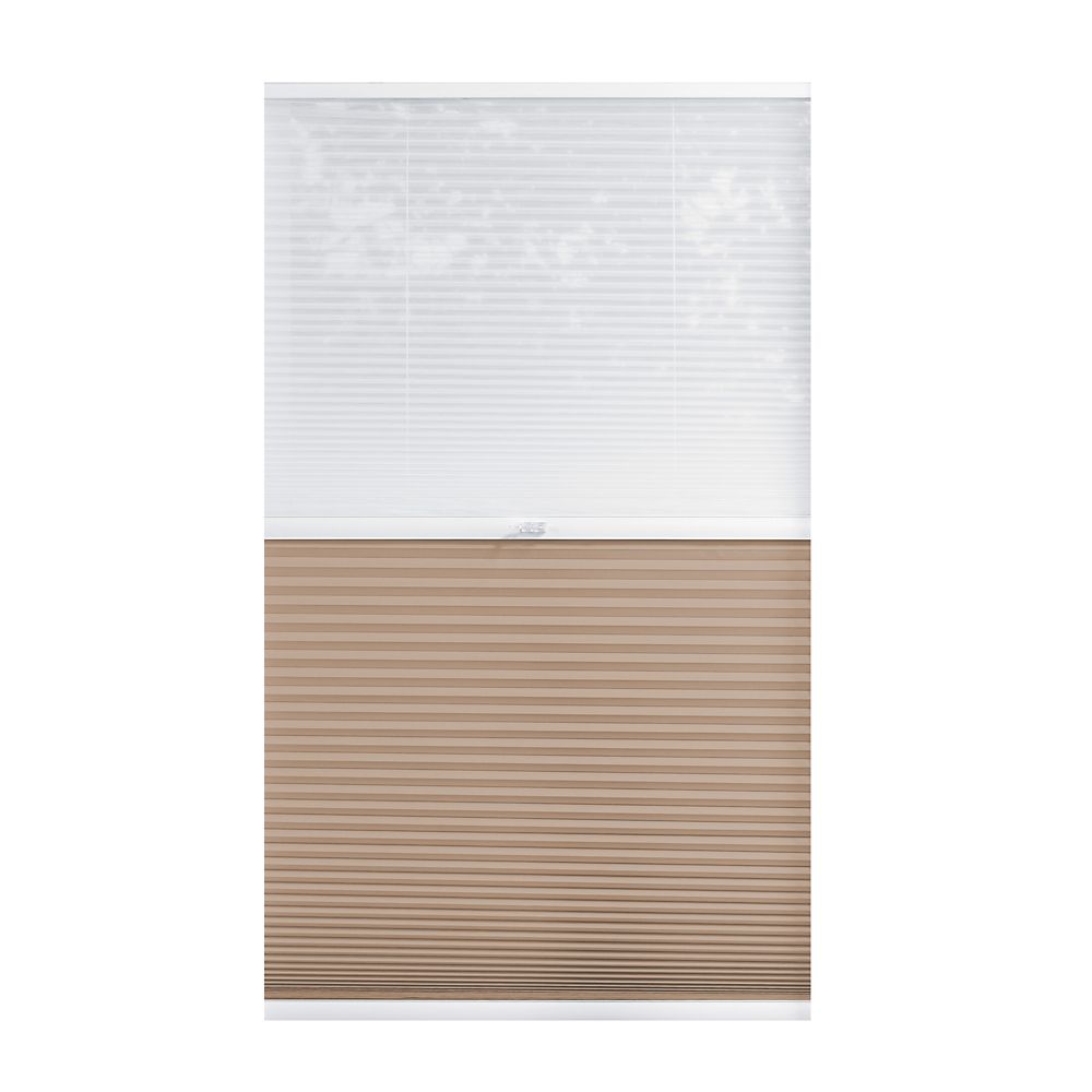 Cordless Day Night Cellular  Shade  Sheer Sahara 31 25 inch 