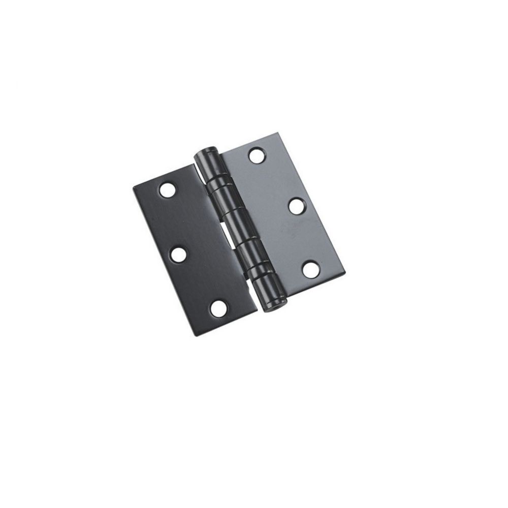 Onward Full Mortise Ball Bearing Butt Hinge, Black (2Pack) The Home