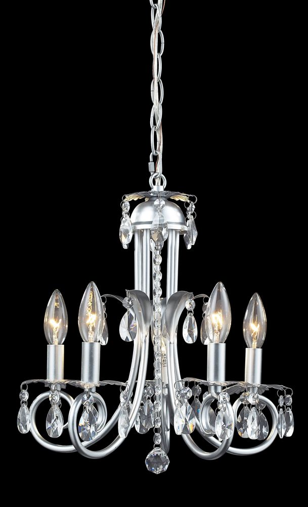 Filament Design 5Light Silver Mini Chandelier 15 inch The Home