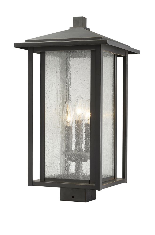 Outdoor Decorative Lighting The Home Depot Canada Filament Design 3 Light Oil Rubbed Bronze Outdoor Dimmable