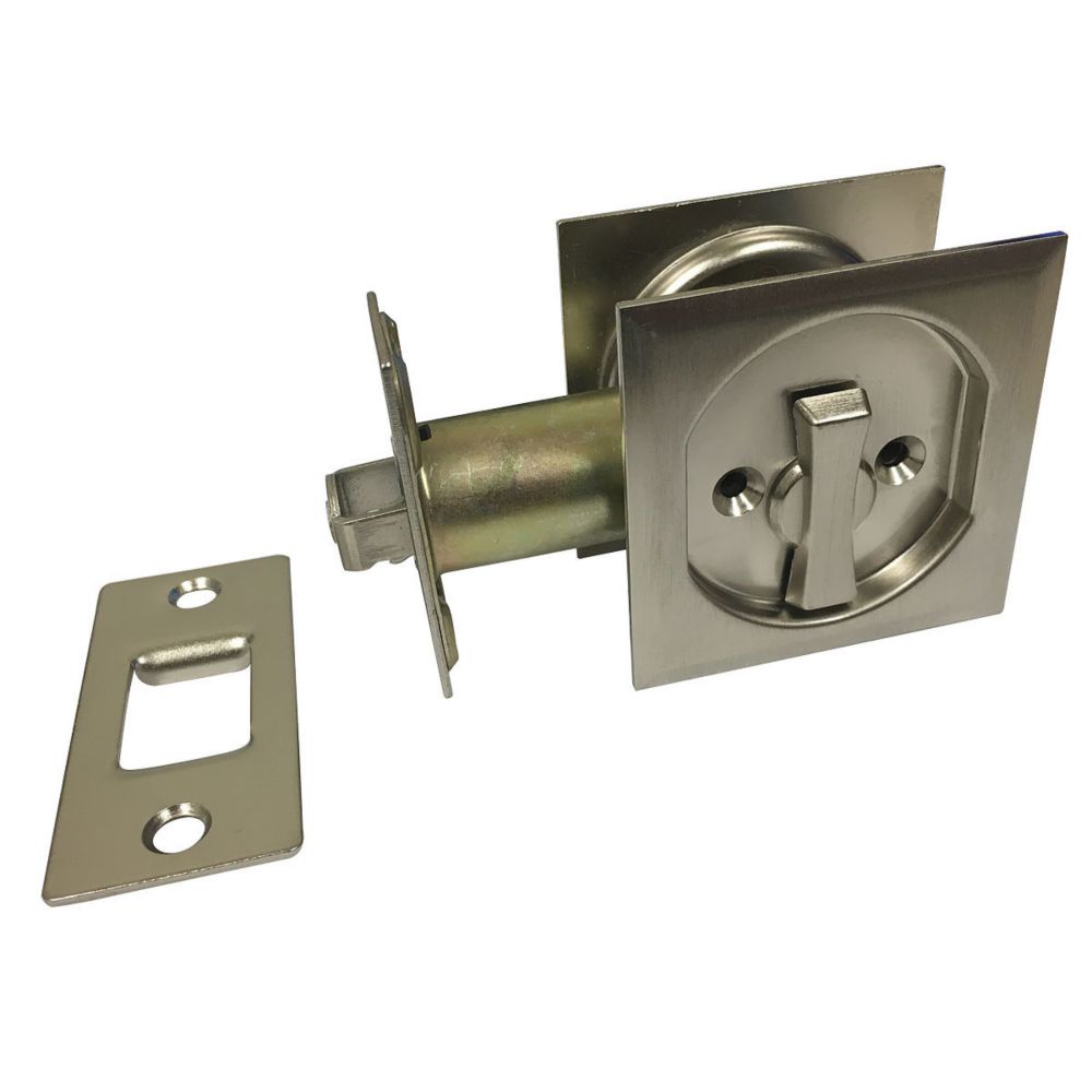 Onward Pocket Door Pull Square Privacy, Brushed Nickel The Home Depot Canada