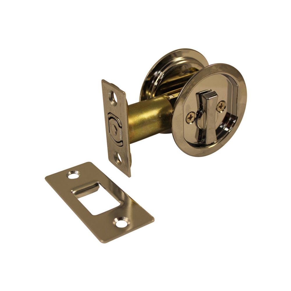 Onward Pocket Door Pull Round Privacy, Chrome The Home Depot Canada
