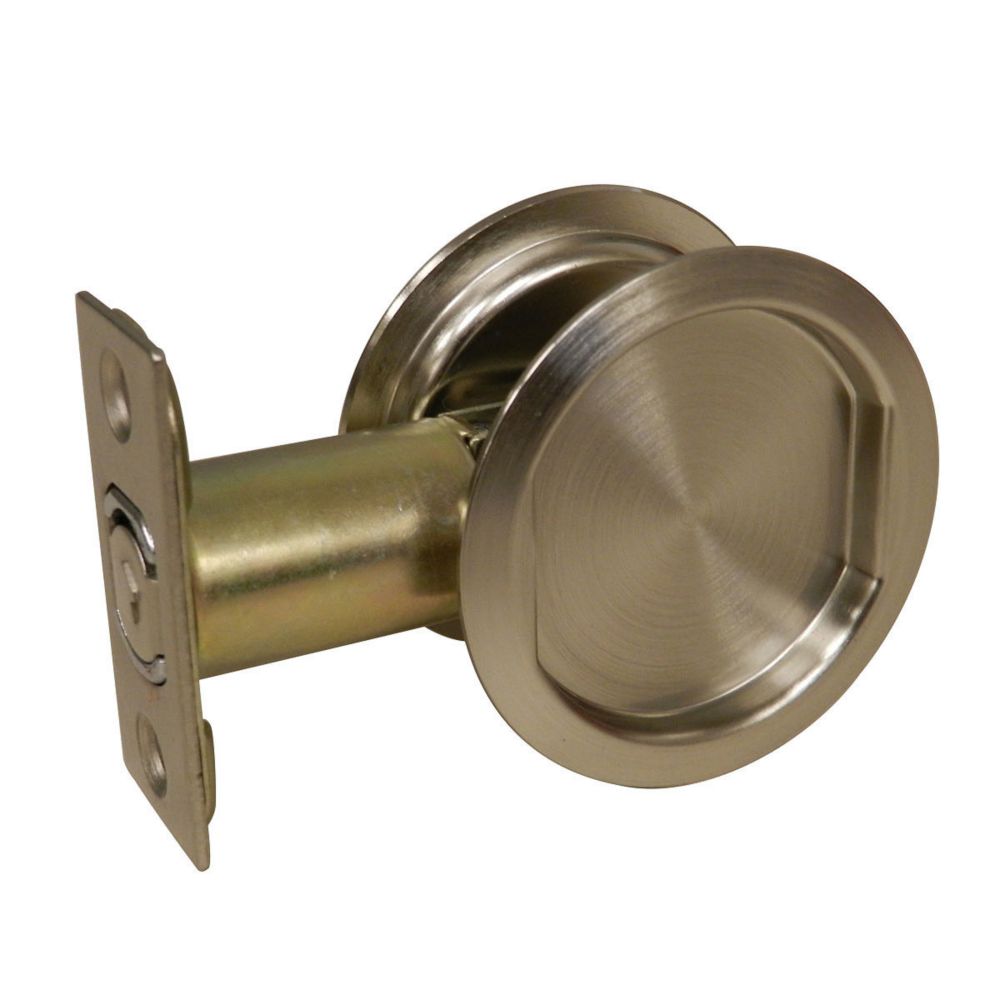 Onward Pocket Door Pull Round Passage, Brushed Nickel The Home