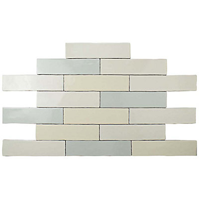 Merola Tile Alaska Craquelle Mix 3 Inch X 12 Ceramic Wall 4 Sq Ft Case The Home Depot Canada