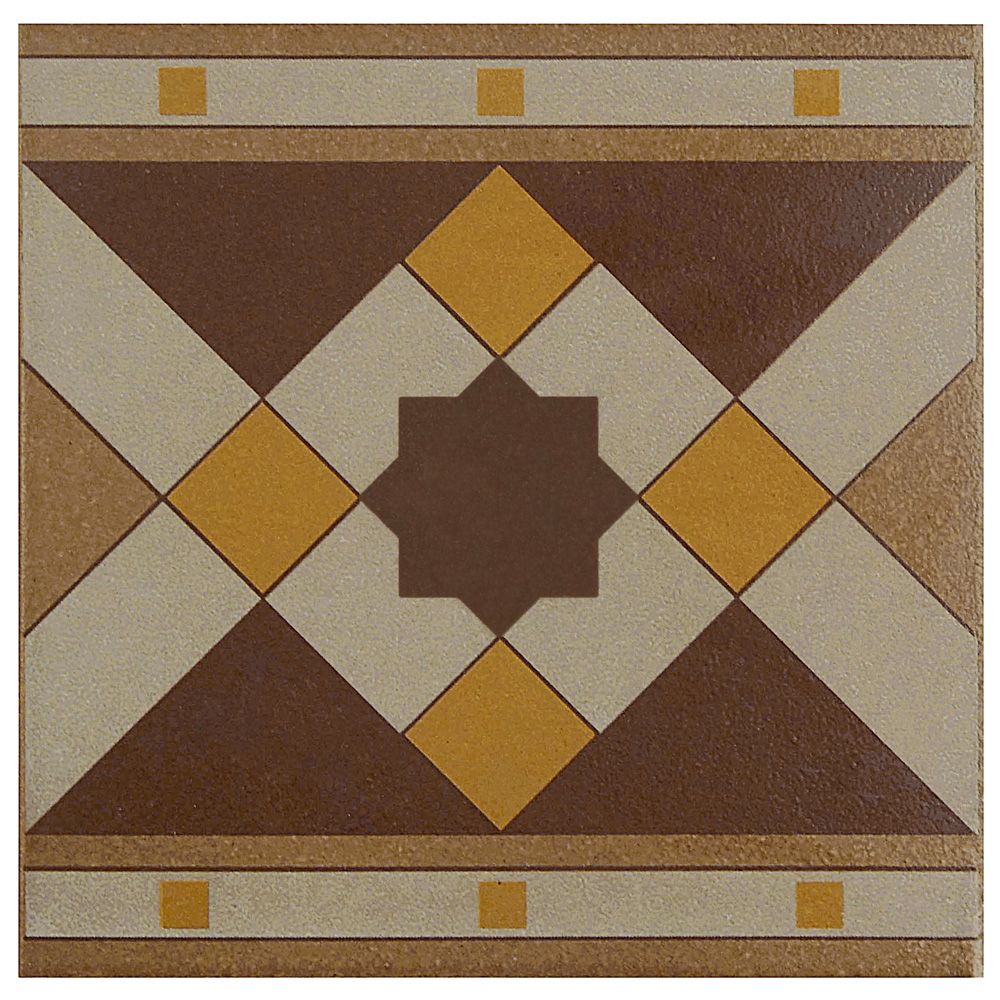 Porcelain Tile The Home Depot Canada Merola Tile Cementi Quatro Geo Cenefa 7 Inch X