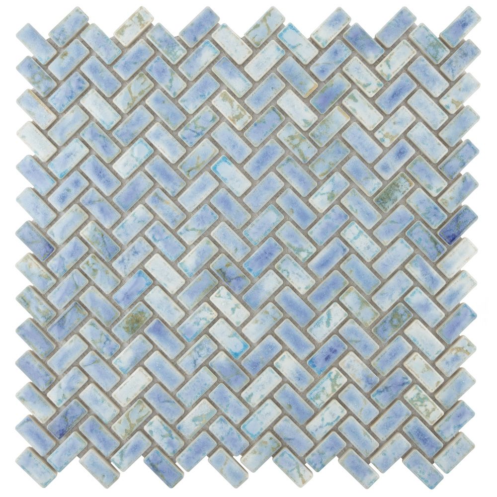 Merola Tile Rustica Herringbone Neptune Blue 11 5 8 Inch X Merola Tile Rustica Herringbone Neptune Blue 11 5 8 Inch X Mm Porcelain Mosaic 9 59 Sf Ca
