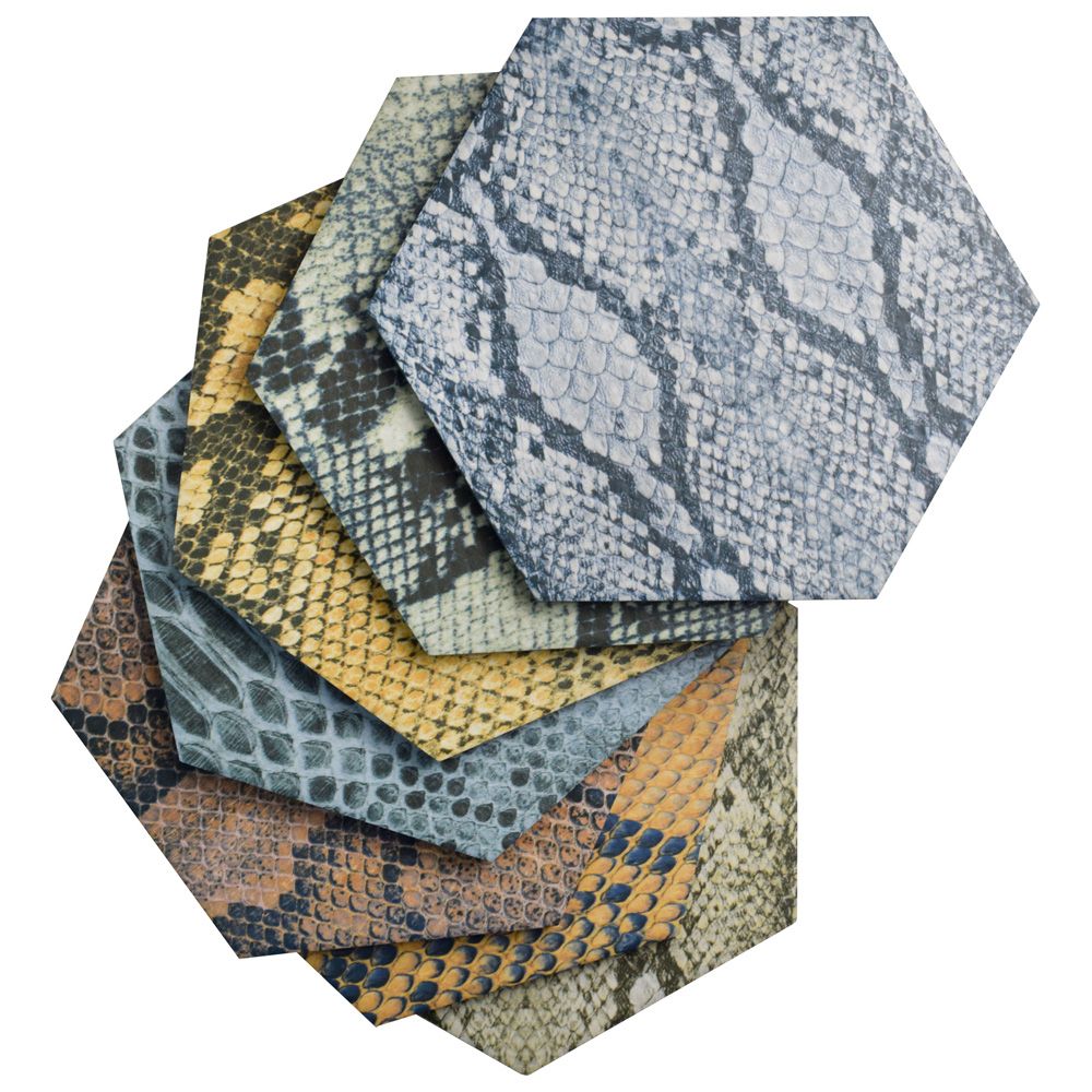 Merola Tile Reptile Hex colors Mix 85/8inch x 97/8inch Porcelain