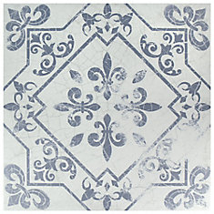 Atlantic Azul 17-5/8-inch x 17-5/8-inch Ceramic Floor and Wall Tile (15.53 sq. ft. / case)