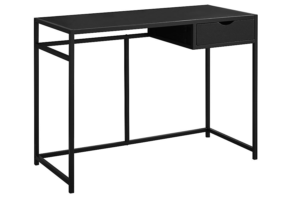 Computer Desk 42 Inch L Black Metal