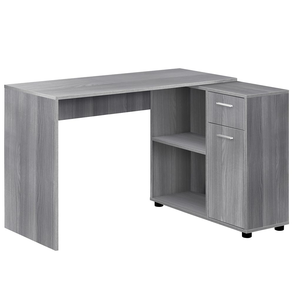 Monarch Specialties Computer Desk 46inch L Grey With A Storage