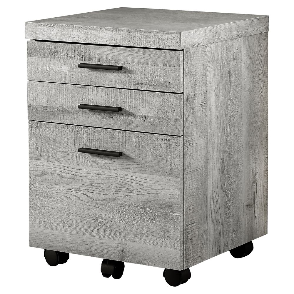 Filing Cabinets The Home Depot Canada Monarch Specialties Filing Cabinet 3 Drawer Grey