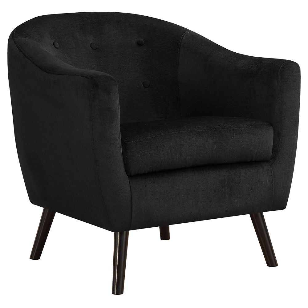 Monarch Specialties Accent Chair - Black Mosaic Velvet | The Home Depot ...