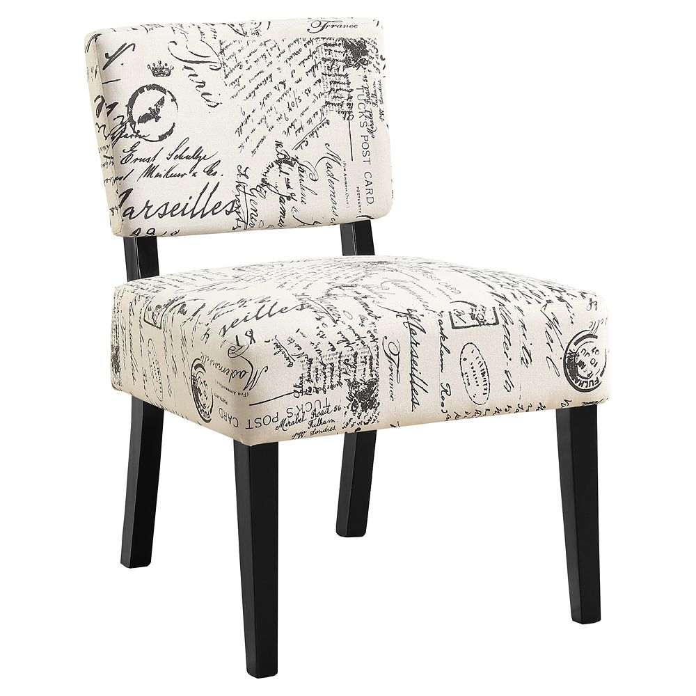 Monarch Specialties Chaise D'Appoint Tissus Vintage Francais Home