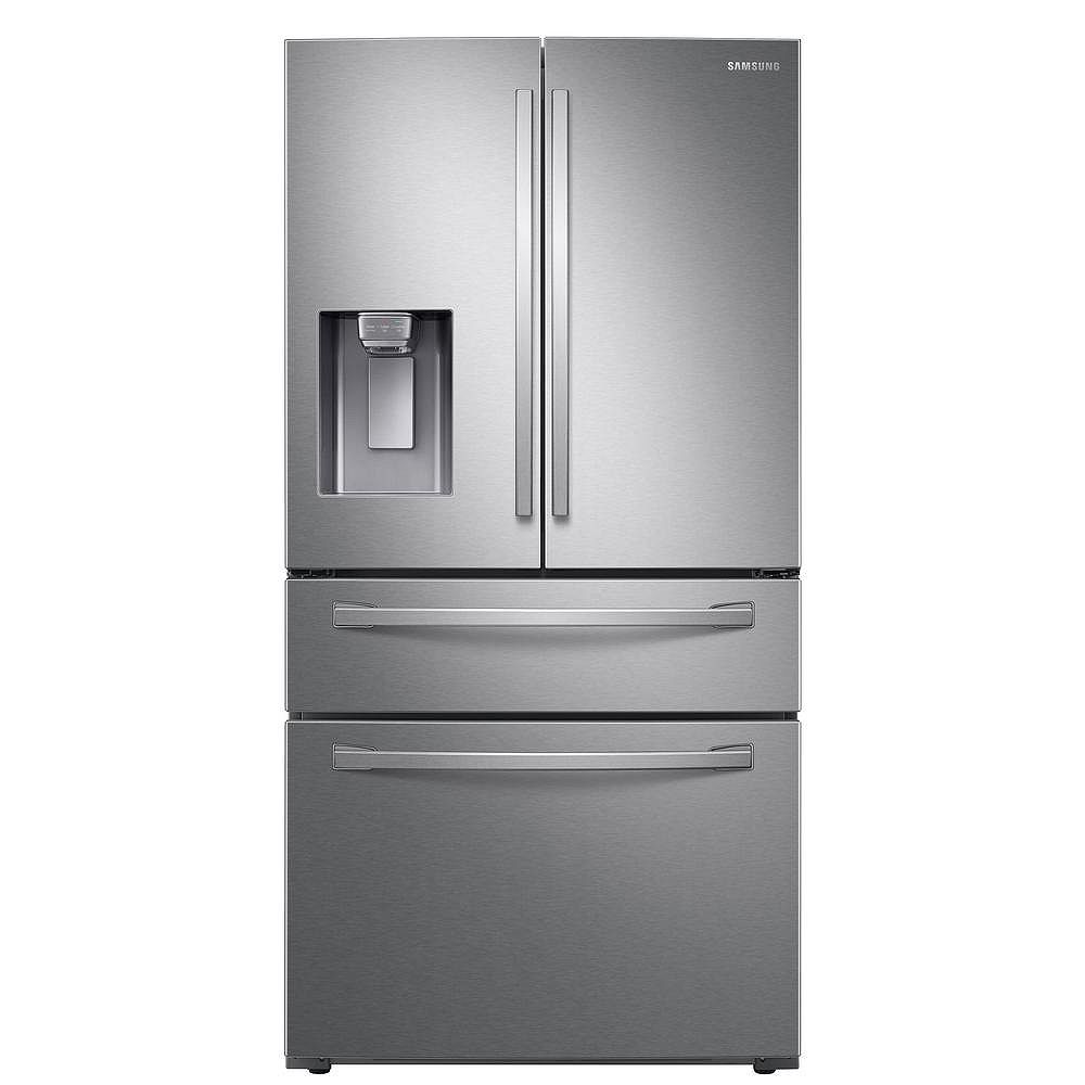 Samsung 36-inch W 28 cu. ft. French Door Refrigerator in Fingerprint