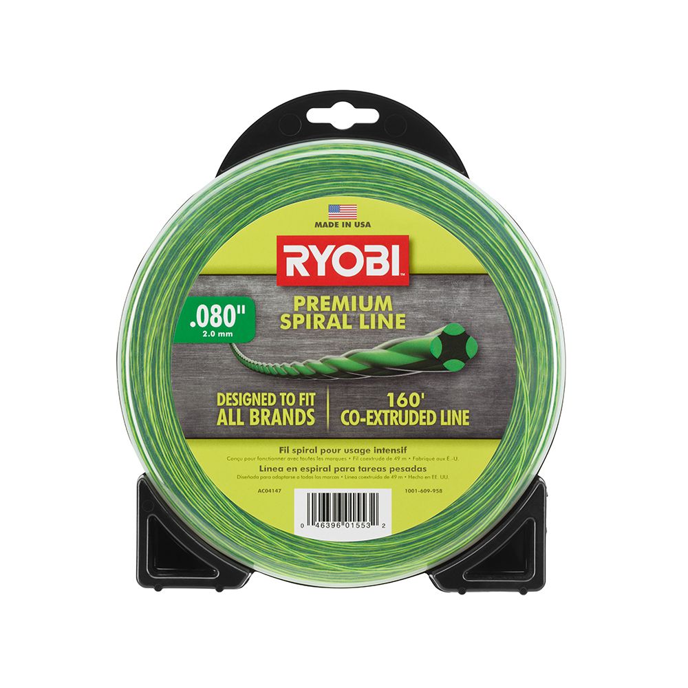 RYOBI 0.080 inch x 160 ft. Premium Spiral Cordless and Gas ...