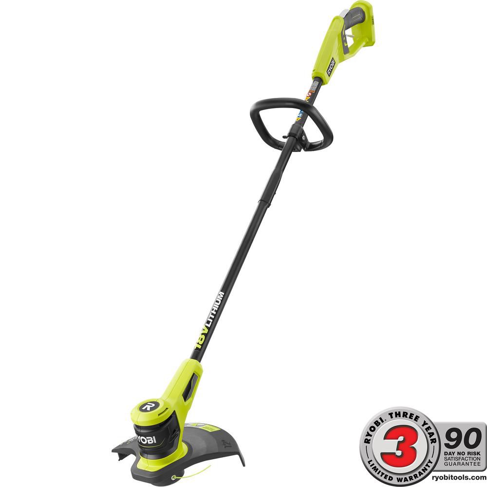 RYOBI ONE+ 18V Lithium-Ion Electric Cordless String Trimmer (Tool Only ...