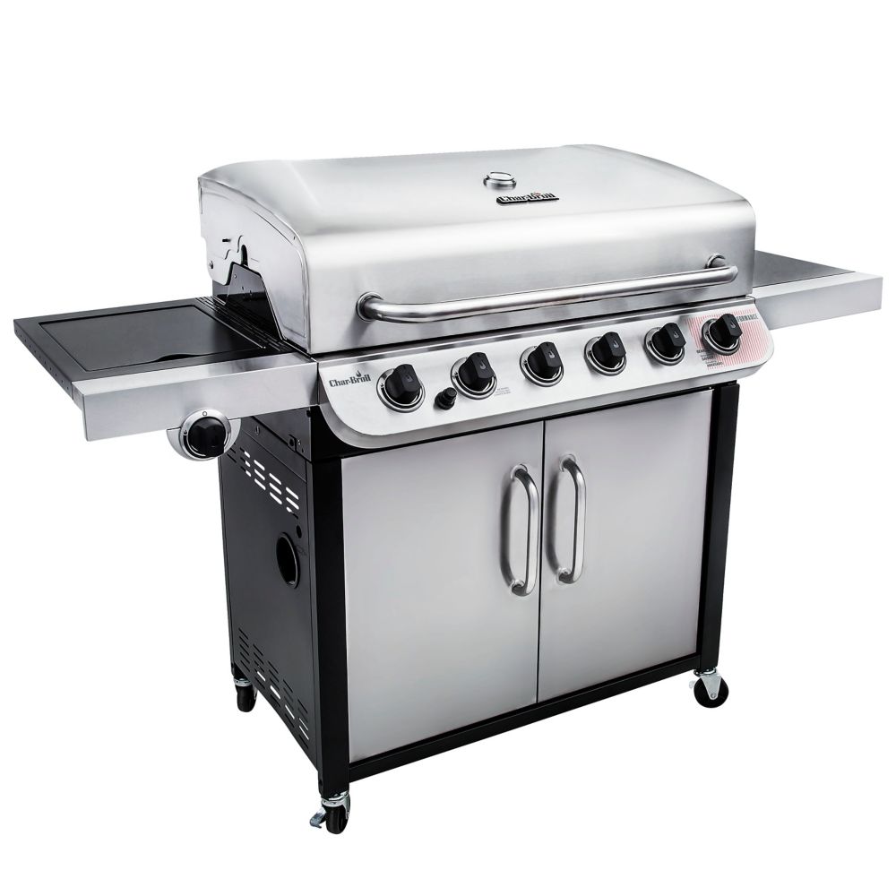 Char-broil Performance Series 6-burner Gas Grill With Stainless Steel Cabinet