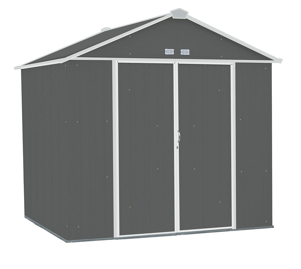 Arrow EZEE Shed 8 ft. x 7 ft. Galvanized Steel Storage Shed with High