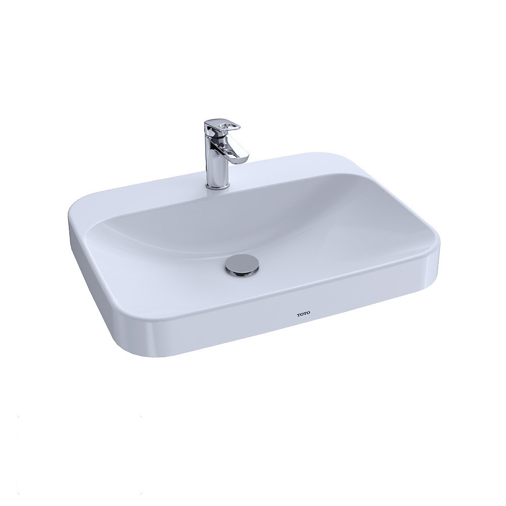 Arvina Rectangular 23 inch Vessel Bathroom Sink with