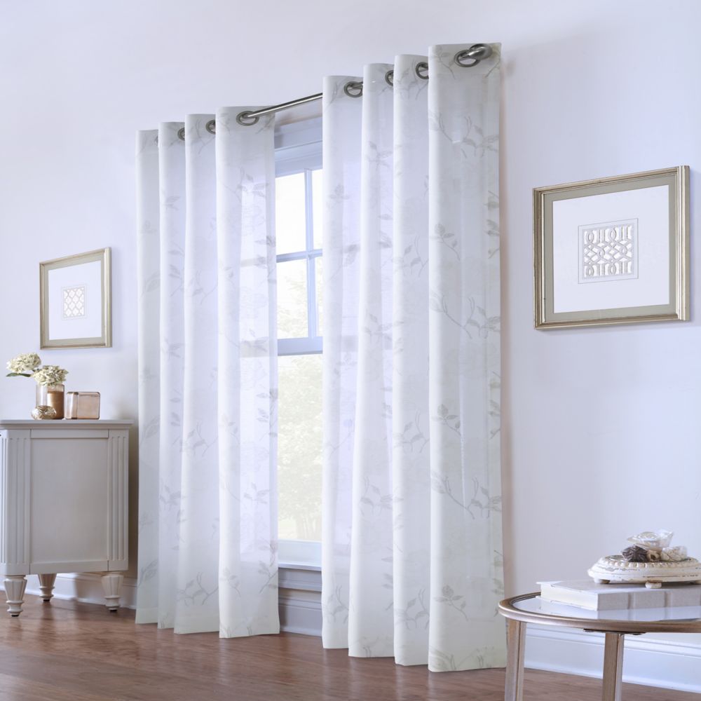 Home Decorators Collection Painted Garden Sheer Grommet