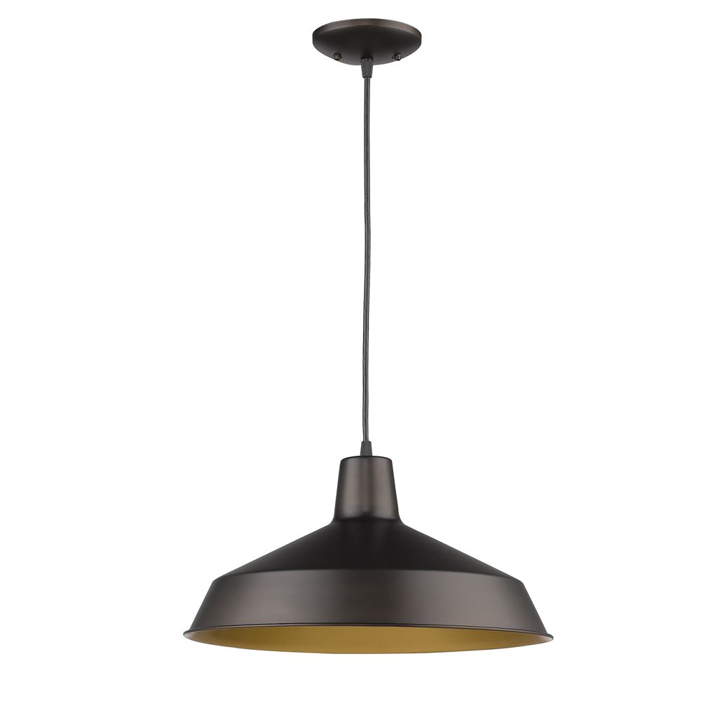 Acclaim Alcove 1Light Pendant Metal Shade In Oil Rubbed Bronze The