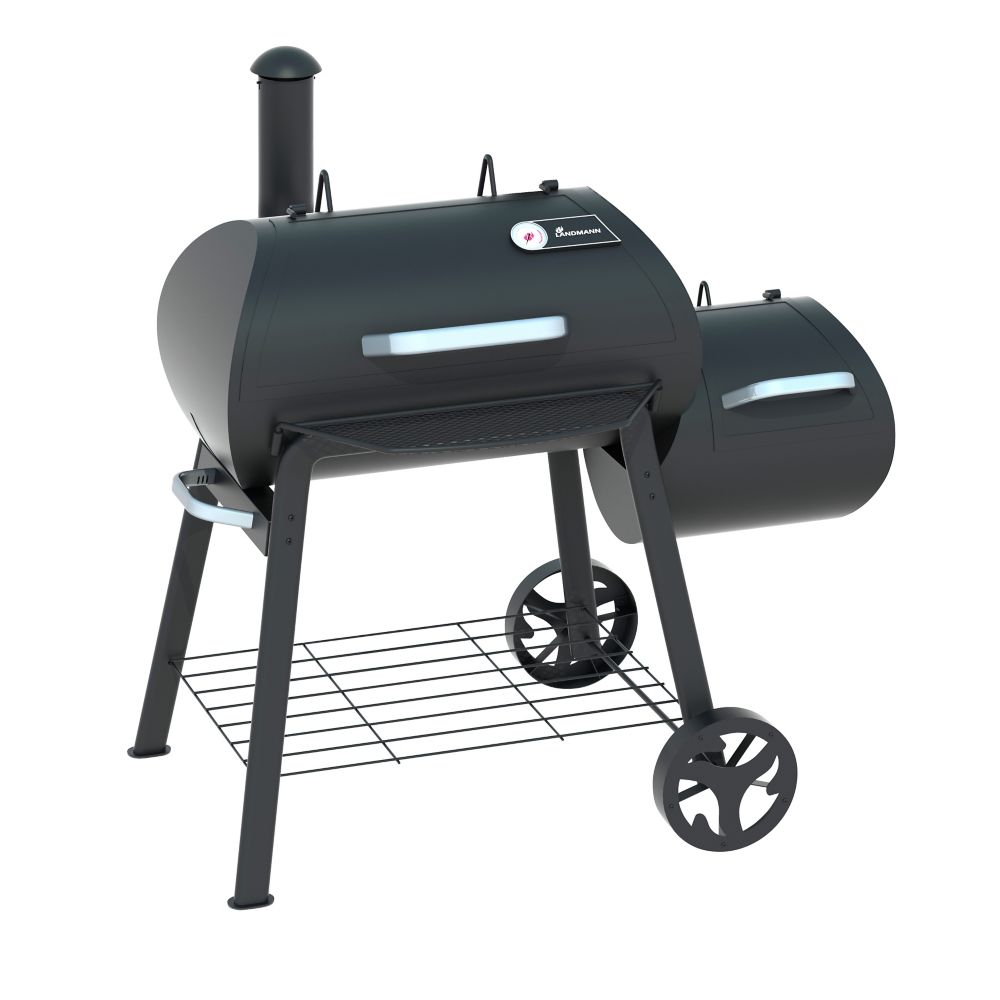 Vinson 55 inch wide charcoal grill with offset firebox The Home Depot Canada