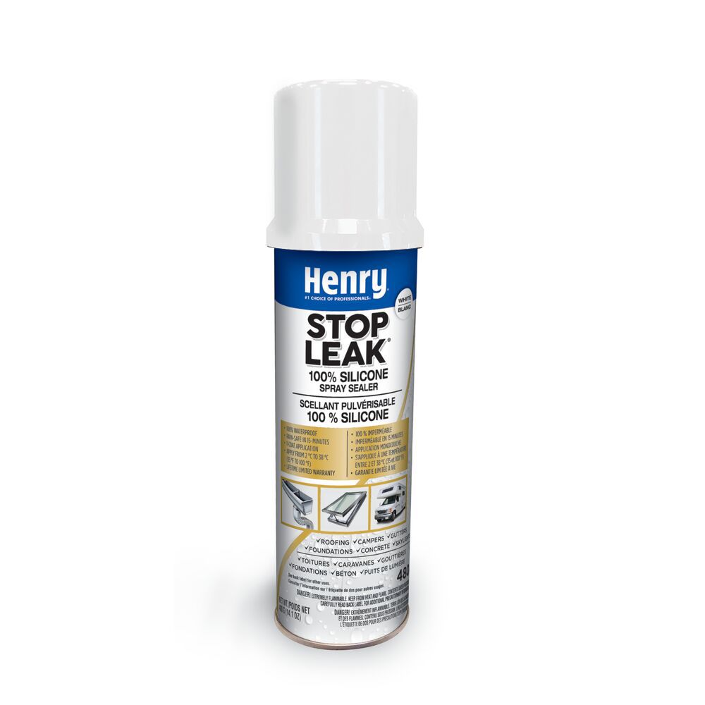 Henry Stop Leak 100% Silicone Spray in White | The Home Depot Canada