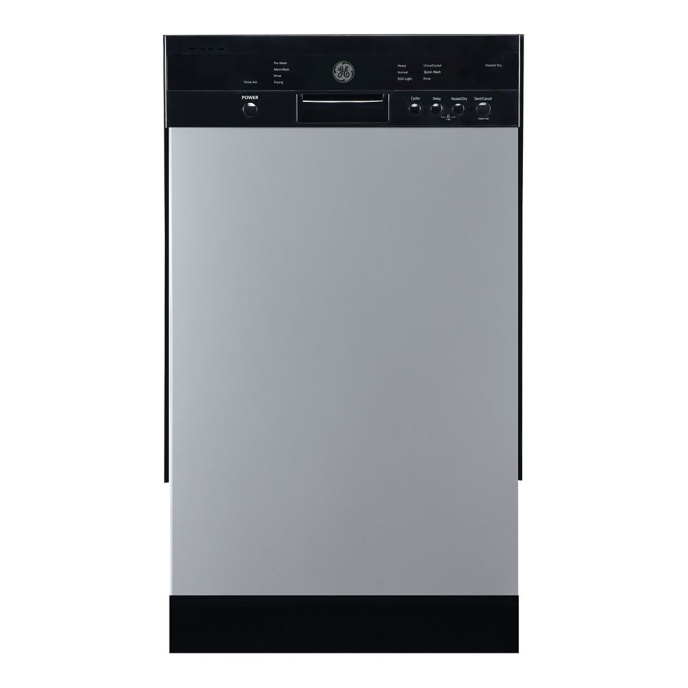 GE 18inch Front Control BuiltIn Dishwasher in Stainless Steel with