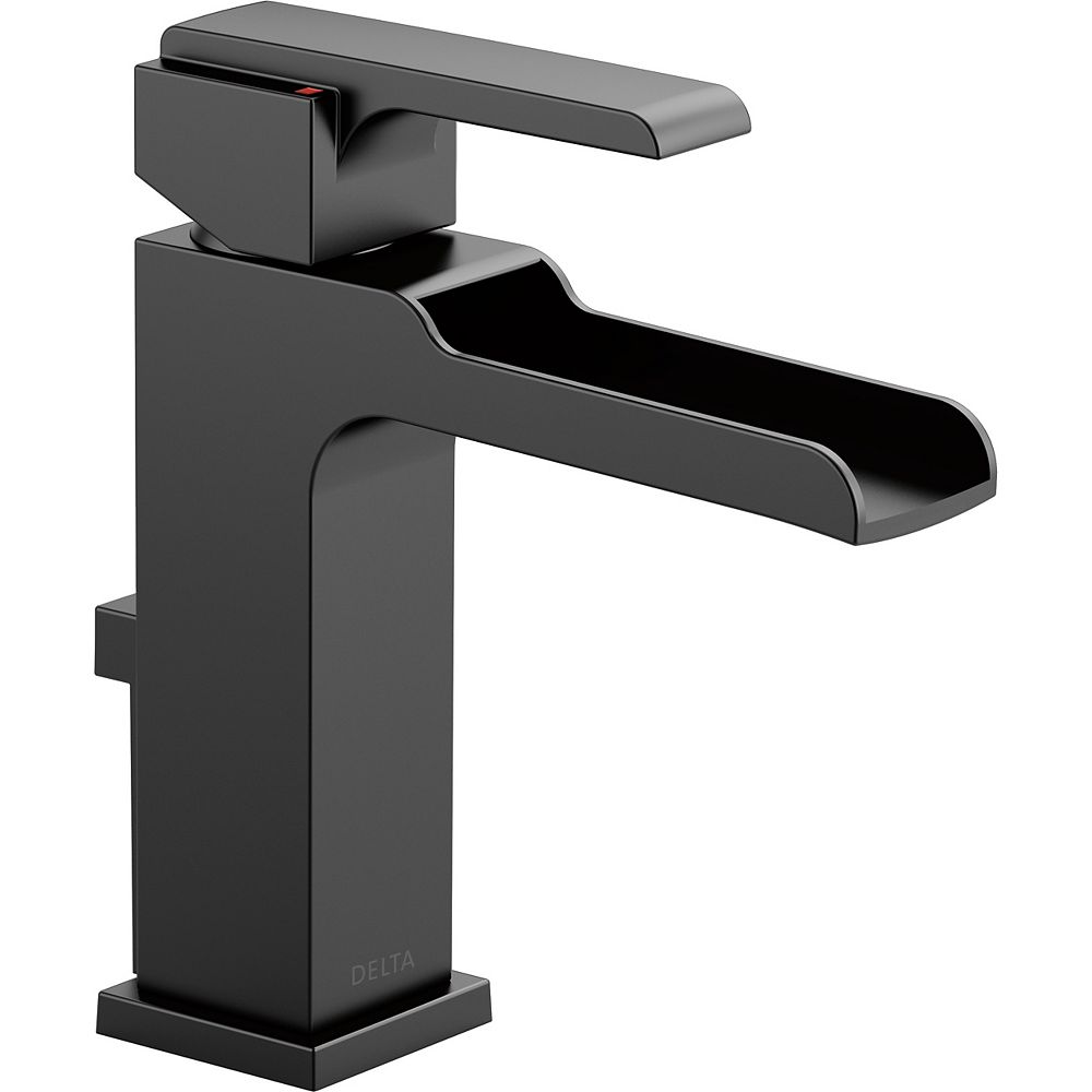 Delta Ara Single Handle Channel Lavatory Faucet, Matte Black The Home