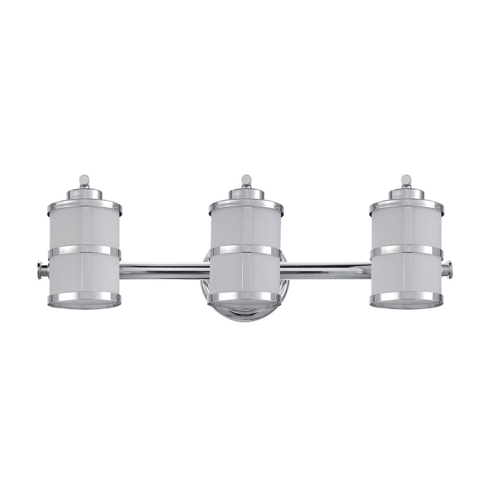 Globe Electric Kennewick 3Light Polished Chrome Vanity Bath Light