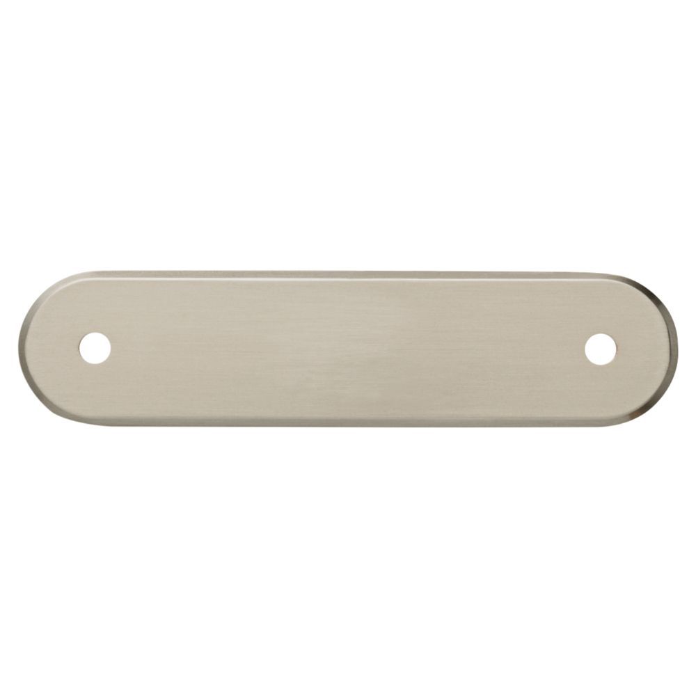 3 inch Satin Nickel Oval Pull Backplate
