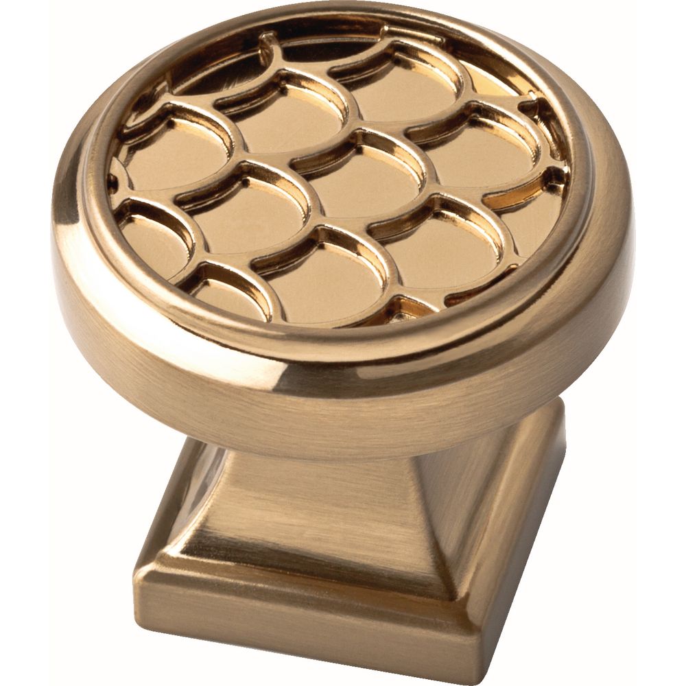 Liberty 11/4 inch Champagne Bronze Scalloped Knob The Home