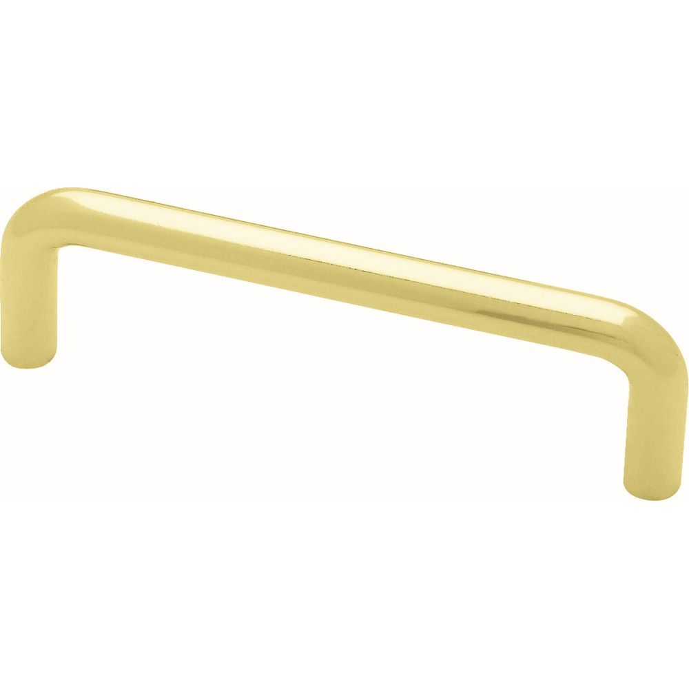Liberty 3 1 2 Inch 89mm Polished Brass Wire Drawer Pull