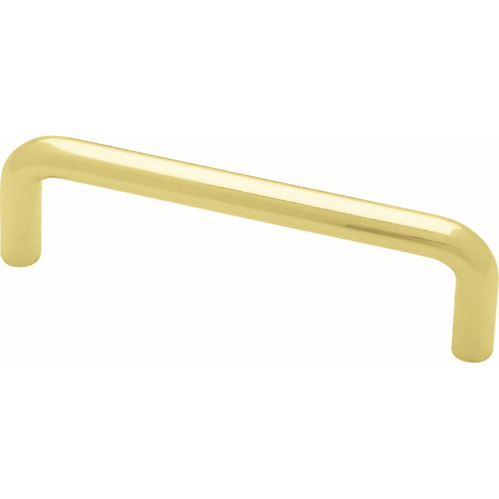 Liberty 3 1 2 Inch 89mm Polished Brass Wire Drawer Pull The