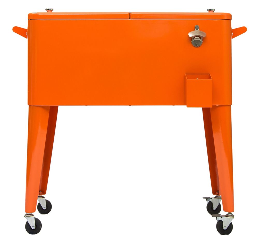 Permasteel Patio Coolers80 QT Orange The Home Depot Canada