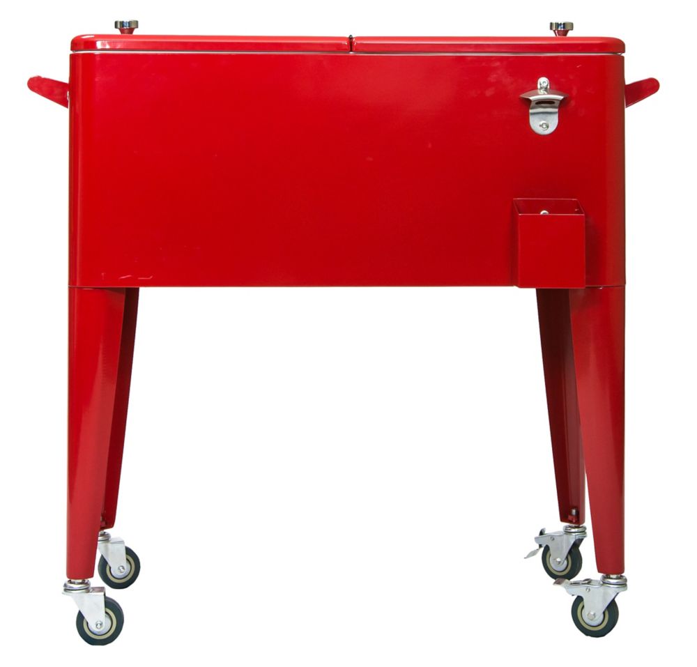 Permasteel Patio Coolers-80 QT - Red | The Home Depot Canada