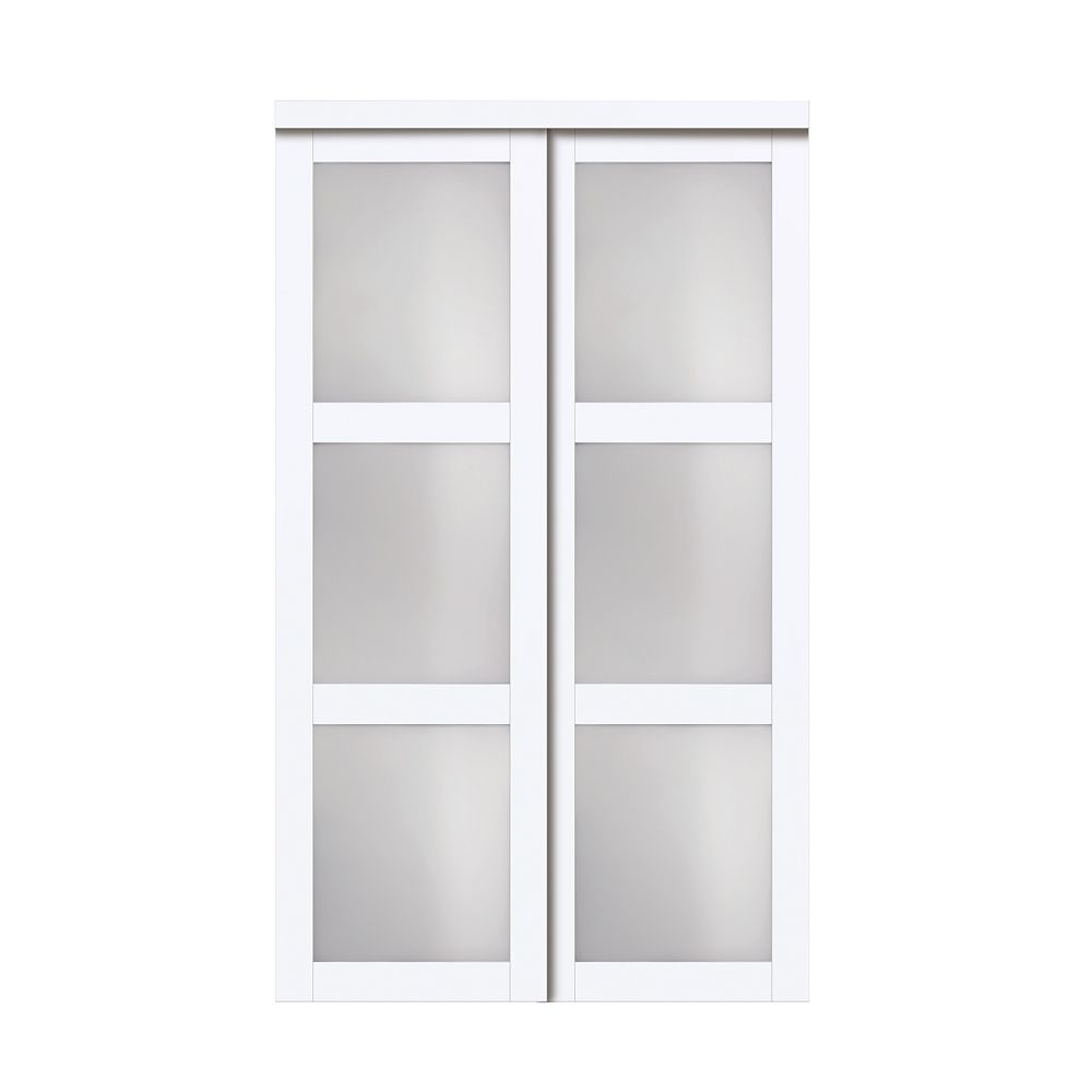 Home Decor 2030-4780-WT.C Bypass Closet Door, White