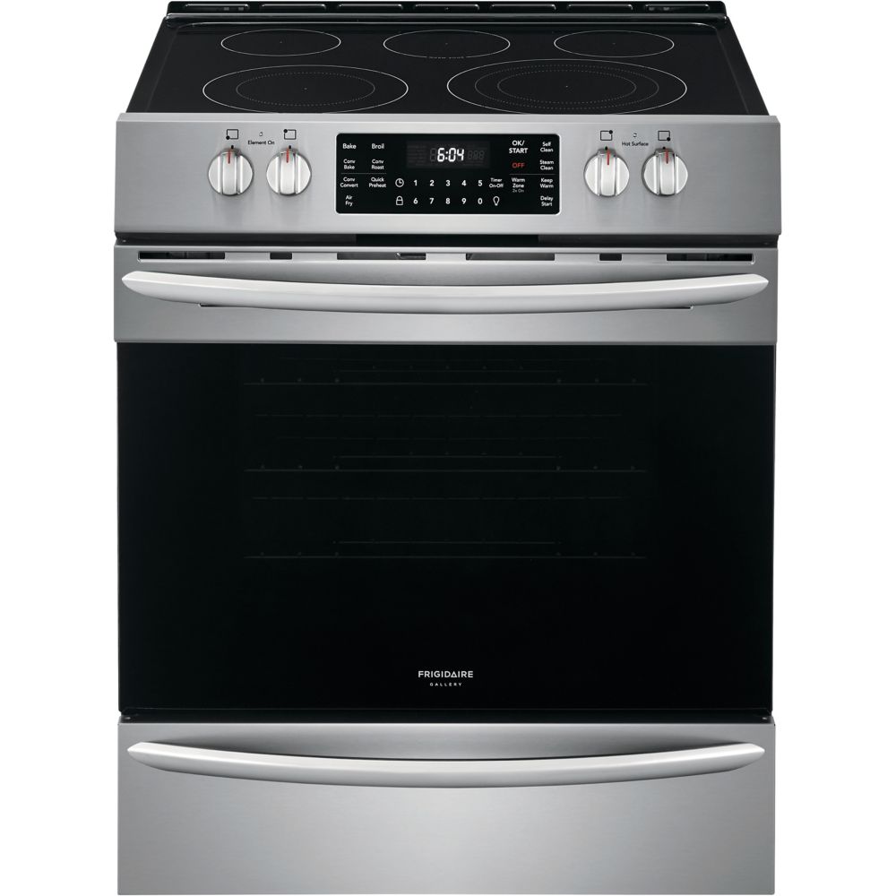 30-inch 5.4 cu. ft. Front Control Electric Range with Air Fry in