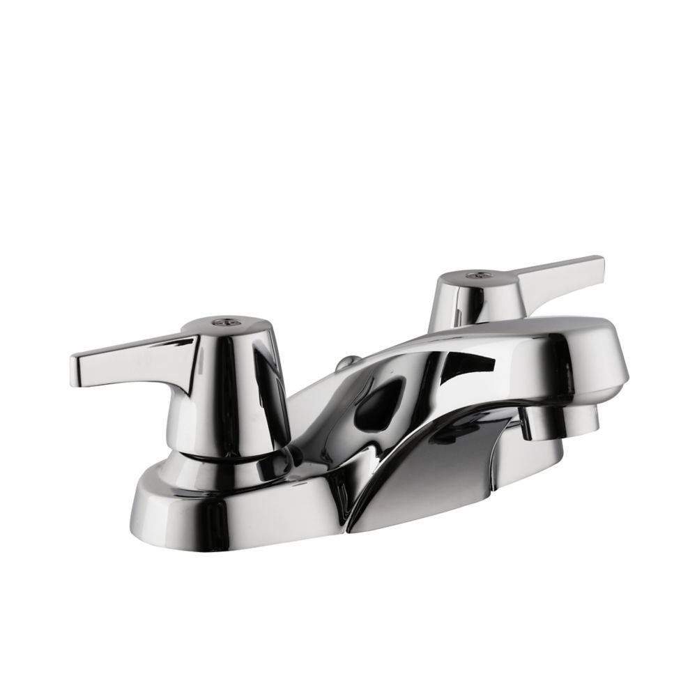 2-handle 4-in centerset bathroom sink faucet