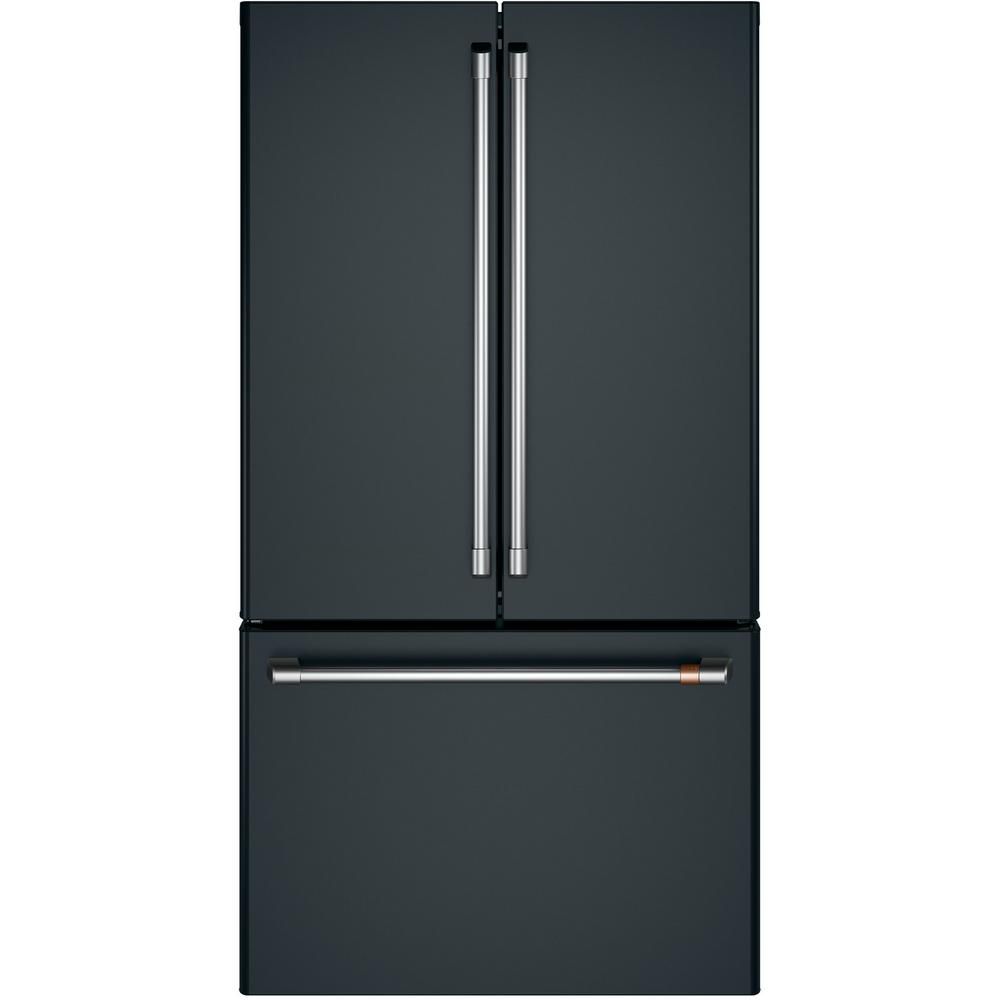 Café 36inch 23.1 Cu. Ft. CounterDepth FrenchDoor Refrigerator in Matte Black, ENERGY ST