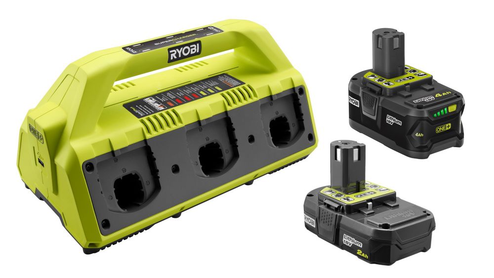 RYOBI 18V ONE+ Battery 2-Pack and SUPERCHARGER Kit | The Home Depot Canada